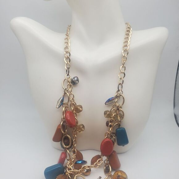 Harvest jumble beaded mixed necklace - Picture 3 of 3